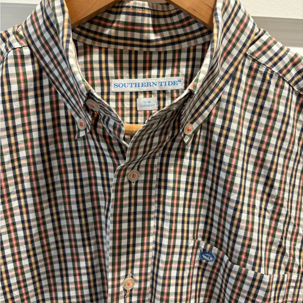 Southern Tide Classic FitMen's Checkered Button Down Shirt